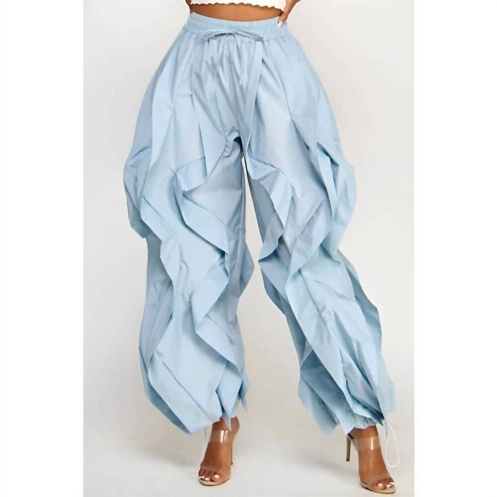 NEW DORCAS cascading pants in baby blue
